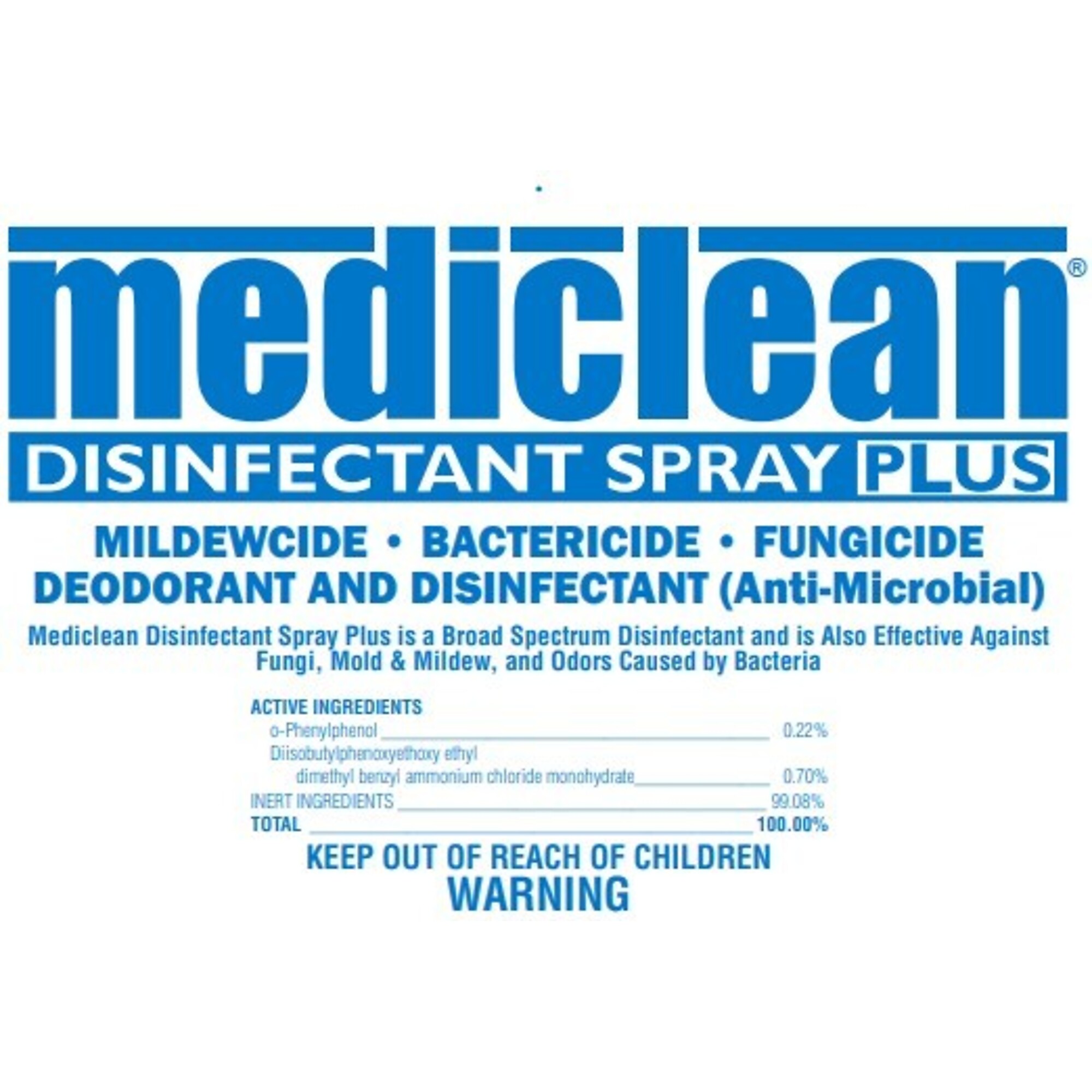 PROCHEM, Mediclean Disinfectant Spray Plus, Model # 114720 - One 5 gal. / 18.9 L pail